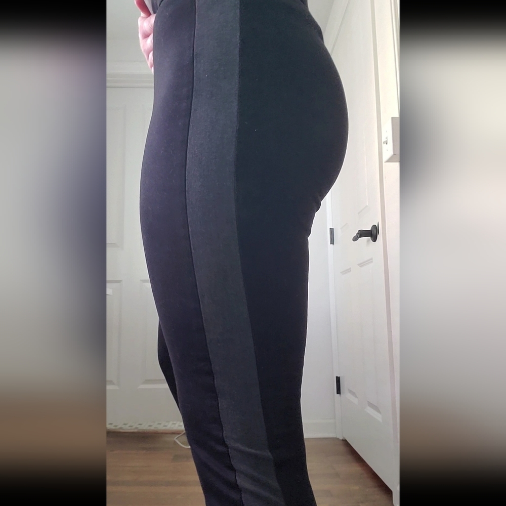 Black and Gray Banana Republic Stretchy Slacks